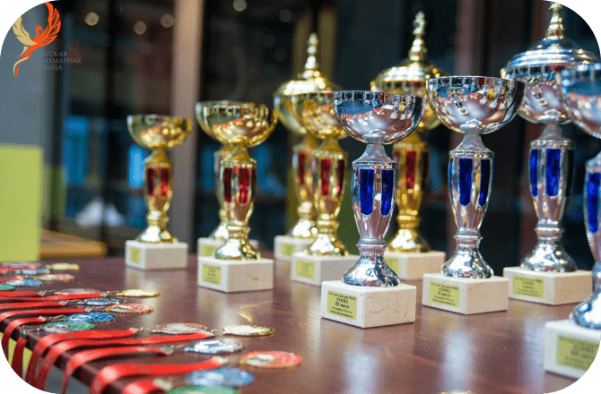 Шахматные кубки мобильные устройства.